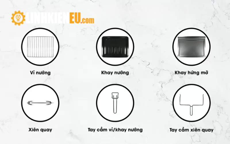 phụ kiện lò nướng các loại
